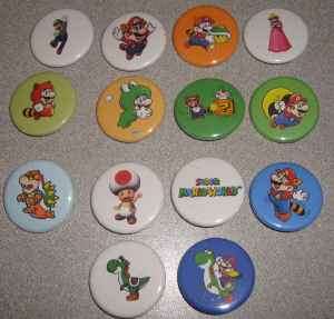 Lot 14 Super Mario World Buttons Pins Pinbacks Badges  
