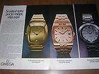 1973 OMEGA CUARZO ELECTRICO & CRONOMETRO WATCH 2PG f2 PRINT AD in 