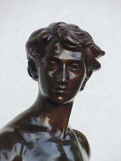 Superb Antique Male Bronze Sculpture by Gaudez  