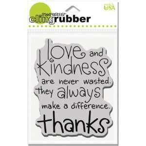  Stampendous Cling Rubber Stamp Kind Thanks   627624 Patio 