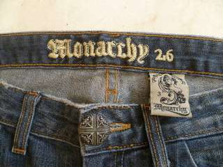 MONARCHY JEANS BOOT BRITISH FLAG POCKET SIZE 26  