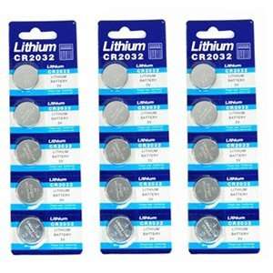  Bluecell 15 Pcs CR2032 Lithium Button Cell Battery 3V for 