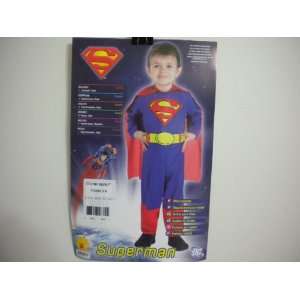  Superman Costume Toddler Boys with Cape 3   4T Toys 