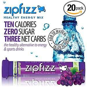  ZipFizz Energy Mix   Grape   20 Tubes Health & Personal 