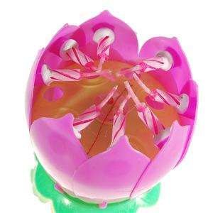 10pc flower Blossom Candle Automatic Birthday Melodies  