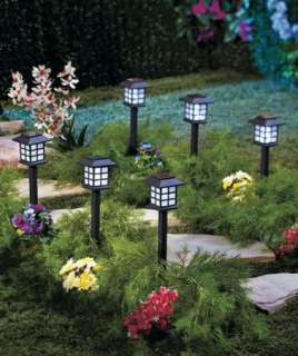   Solar Power Lantern Stake Lights Garden and Yard Decor Path Lighting