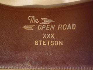 Vintage STETSON Original OPEN ROAD Cowboy Hat Fedora FAWN 3X Size 7 1 