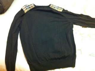 Mens Burberry Fine Merino Wool Sweater Made in Italy Sz L Large 220 