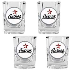  Houston Astros MLB 4pc Square Shot Glass Set Sports 