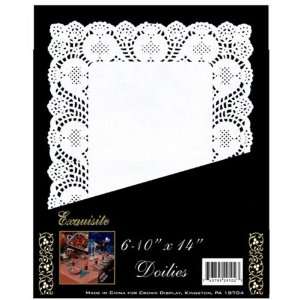  10 x 14 Rectangle White Paper Doilies Toys & Games