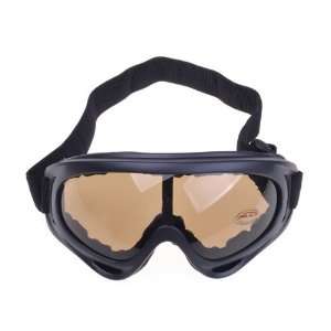 BestDealUSA Super Cool Black Frame Dark Brown Lens Motorcycle Goggle 