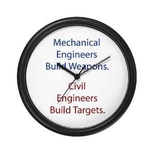   Engineers Wall Cloc Engineer Wall Clock by 