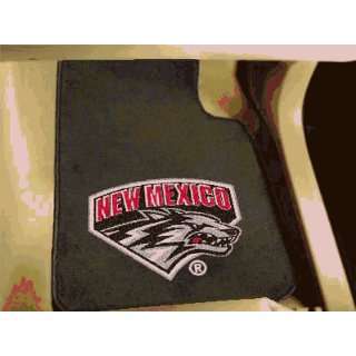  University of New Mexico   Car Mats 2 Piece Front Sports 