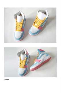 Kawaii Cutie Colorful Suger Pastel Hi Top Sneakers Boot  