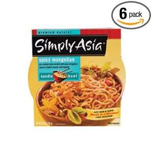 Simply Asia Noodle Bowl Spicy Mongolian, 8.5000 ounces (Pack of6 