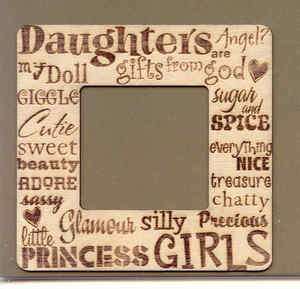 Go West Studios Daughters are Gift From God Wood Frame Scrapbooking 