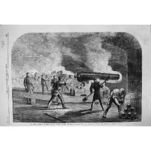  1861 MAIN BATTERY FORT SUMTER GUNS MOULTRIE CHANNEL WAR 