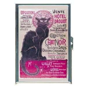 CHAT NOIR BLACK CAT EXPO ID Holder, Cigarette Case or Wallet MADE IN 