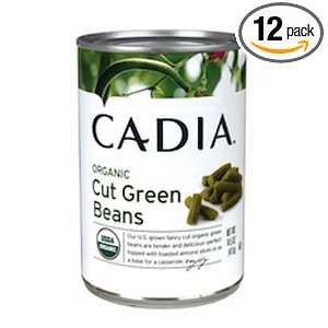Cadia Organic Cut Green Beans, 14.5 Ounce (Pack of 12)