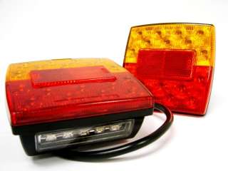 LED TAIL LIGHT TRAILER BOAT JEEP ATV PLATE SUBMERSIBLE  