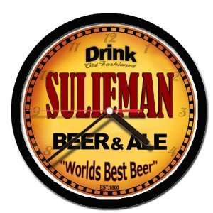  SULIEMAN beer and ale cerveza wall clock 