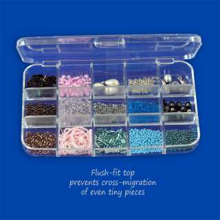 18 Compartment Bead Storage & Display Tray   Flush Fit Lid  