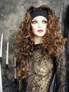 GORGEOUS HOT 3 Tone Brown HEADBAND CURLY WIG WIGS  