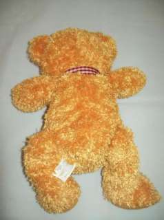 BEST MADE TOYS TEDDY BEAR Plush Stuffed Orange Brown  
