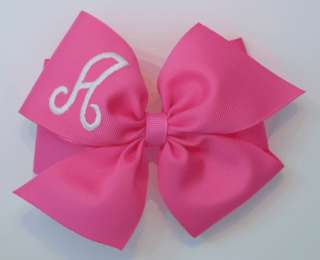   monogrammed hair bow by lily pad designs the bow is made with