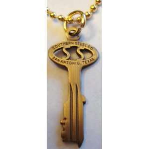   Jail Prison Replica Key Pendant Necklace w/Ball chain 