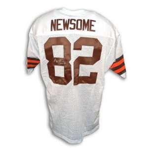 Ozzie Newsome Cleveland Browns Autographed White Throwback Jersey 