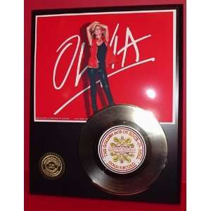  Olivia Newton John 24kt Gold Record LTD Edition Display 