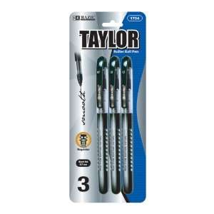 BAZIC Taylor Black Color Rollerball Pen (3/Pack), Case 