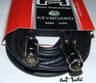 NEW HOSA MID 525 PRO MIDI Cable Metal Headshell 25FT  