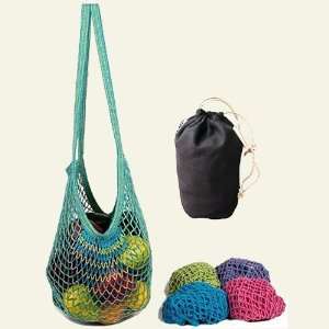  Cotton String Shopping Bag Set with Hemp StuffSack