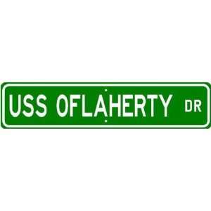  USS OFLAHERTY DE 340 Street Sign   Navy