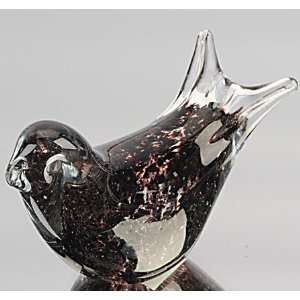 Murano Design Hand Blown Glass Art   Split Ends Peaceful Love Pigeon 
