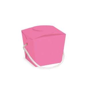  Candy Pink Paper Pails   1 Quart 