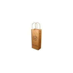 Min Qty 250 100 Recycled Paper Wine Bags, Twisted Paper Handle, Brown 