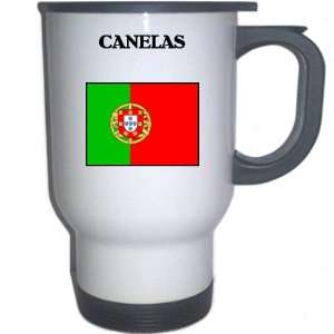  Portugal   CANELAS White Stainless Steel Mug Everything 