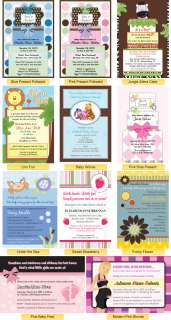 BUY ONE GET ONE FREE Custom Baby Shower Invitations  