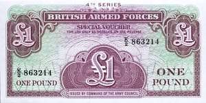 Great Britain (1962) 1 Pound British Armed Forces  GEM   