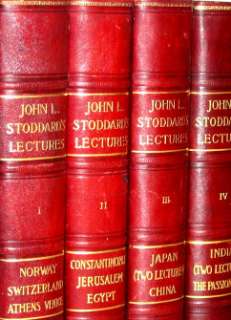 Stoddard Lectures FIRST EDITION Leather. WORLD TRAVEL  
