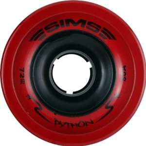  Sims Street Python 72mm 80a Red Skate Wheels Sports 