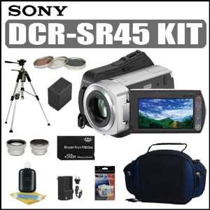  Sony DCR SR45 30GB Hard Drive Handycam Camcorder + Deluxe 