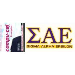  SAE Greek letters over Name Sticker