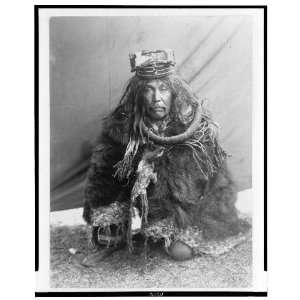  Hamatsa Costume,Nakoaktok,Kwakiutl Indian,dressed in skins 