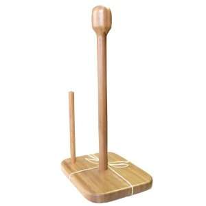  Strauss Green Bamboo Paper Towel Holder   14.5 Inch