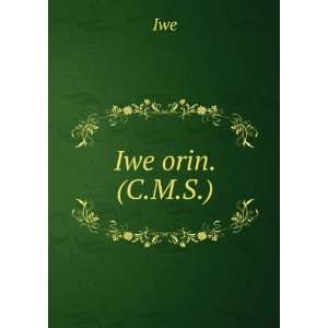  Iwe orin. (C.M.S.). Iwe Books