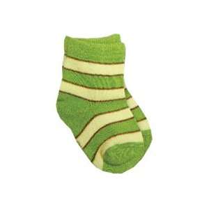  Organic Sage Striped Socks   Infant Baby